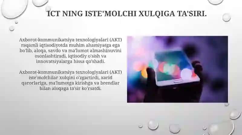 Axborot-kommunikatsiya texnologiyalari (AKT) iqtisodiy o'sish va o'zgarishlarning drayveri sifatida 3