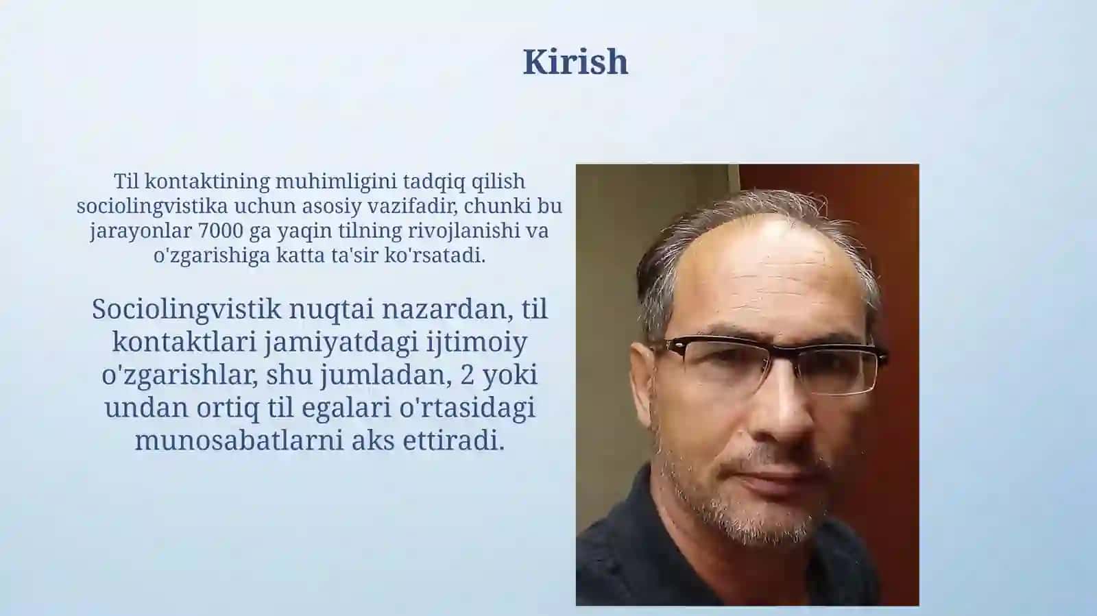 Til kontaktlari Sotsiolingvistikaning bosh masalasi sifatida 3