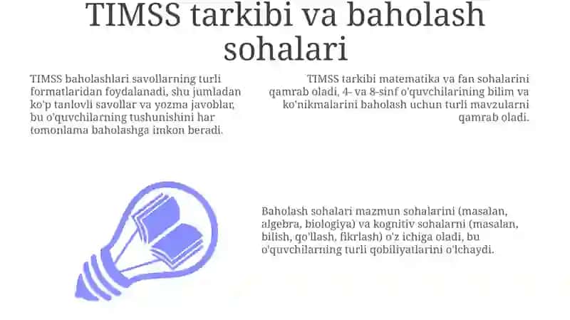 TIMSS xalqaro baholash dasturlari: mazmuni va mohiyati 3