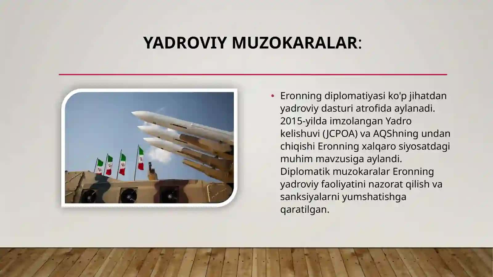 Eron Islom Respublikasi zamonaviy diplomatiyasi 3