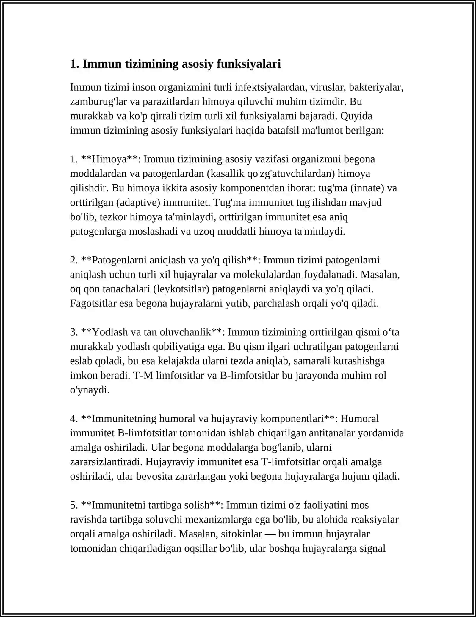 O'SMADAN MUHOFAZALANISHNING IMUN MEXANIZIMLARI 3