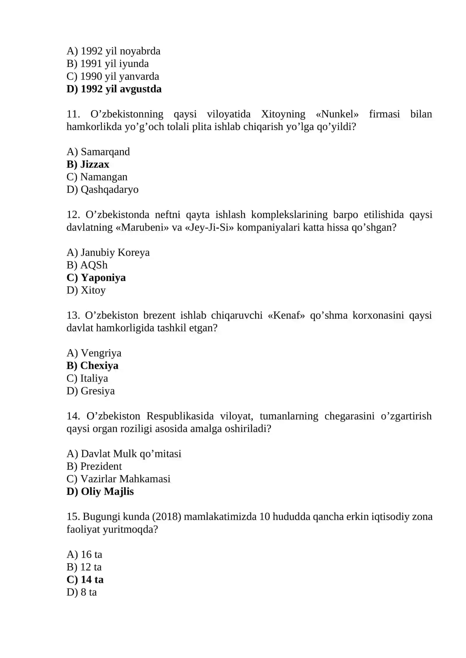 Mustaqillik yillarida O‘zbekistondagi ijtimoiy-iqtisodiy o‘zgarishlar 3