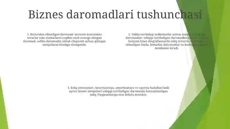 Tadbirkorlik Faoliyati Bilan Shug`Ullanuvchi Jismoniy Shaxslarni Soliqqa Tortish 3
