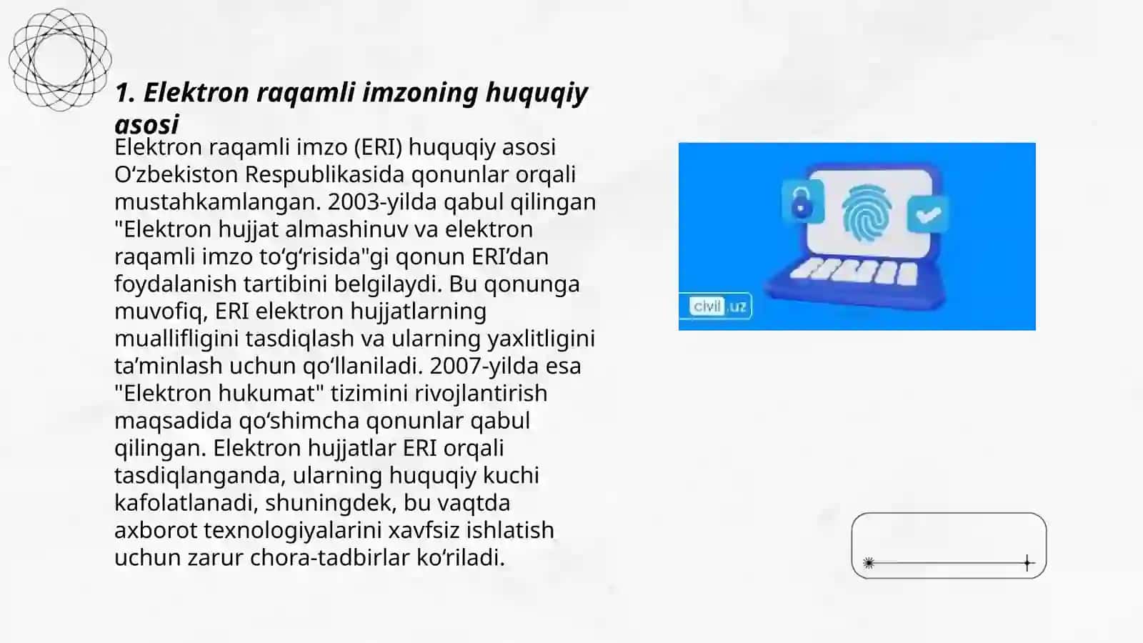 Elektron raqamli imzo va sertifikat olish 3