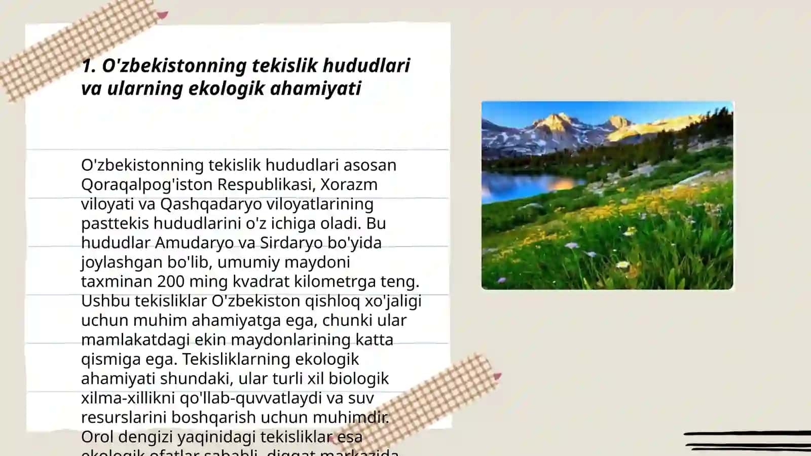 O'zbekiston tekislik qismi qo'riqxonalari va ularning ahamiyati 3