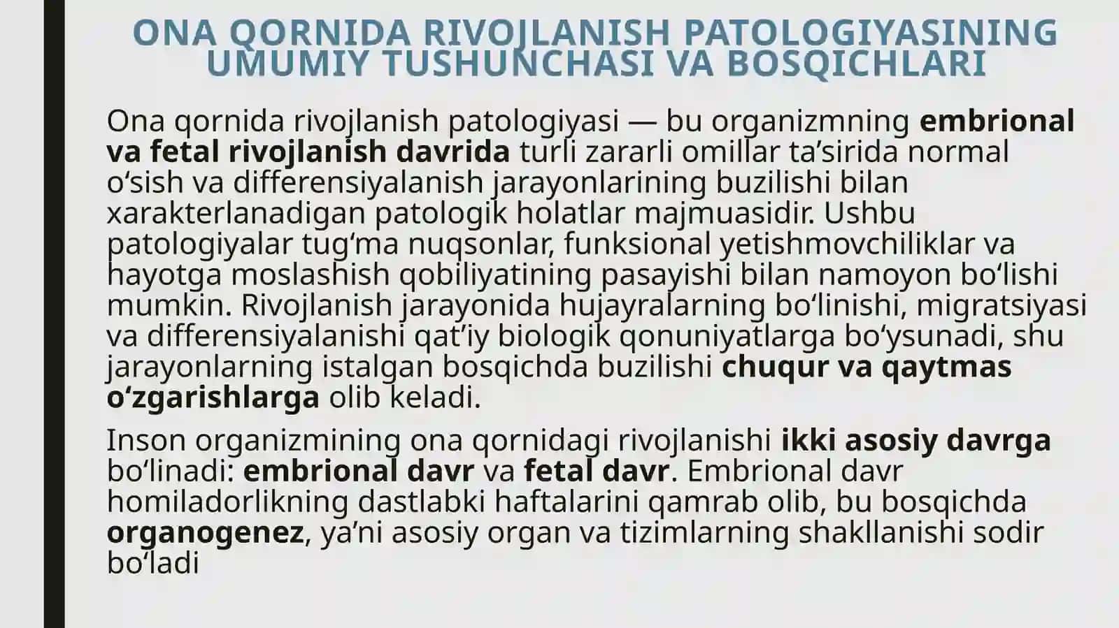 Onaqornidarivojlanish patologiyasi 3