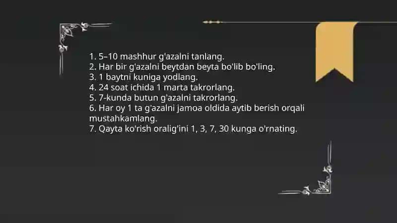 Jaloliddin Rumiy sheʼriyatidan yod olish 3