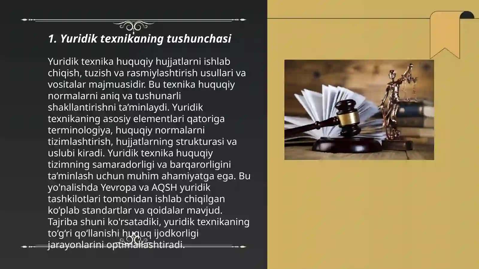 Yuridik texnika fanining tushunchasi, vazifalari va funksiyasi 3