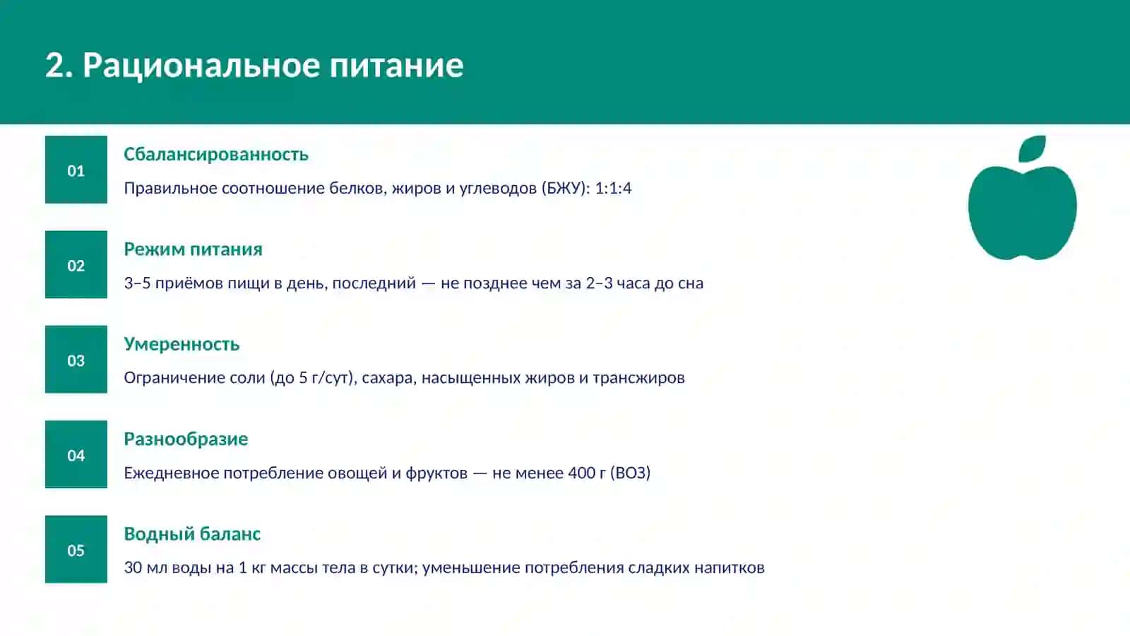 Здоровый образ жизни 3