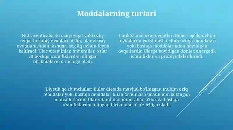 Oziq -Ovqat Mahsulotlari Tarkibiga Kiruvchi Farmokologik Faollikka Ega Bo'Lgan Moddalarning Xavfi 3