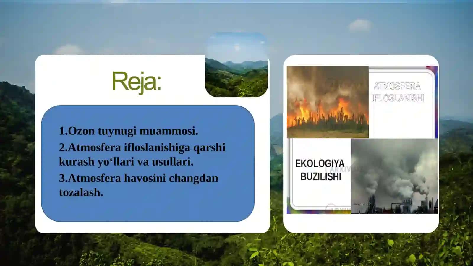 O‘zbekistonda atmosfera havosi ifloslanishining oqibatlari va uni muhofaza qilish tadbirlari 3