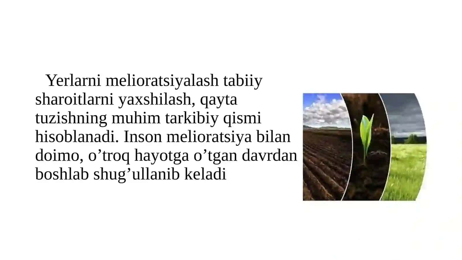 Melioratsiyahaqidaumumiytushunchalarvauninghozirgiahvolihamdarivojlantirishistiqbollari 3
