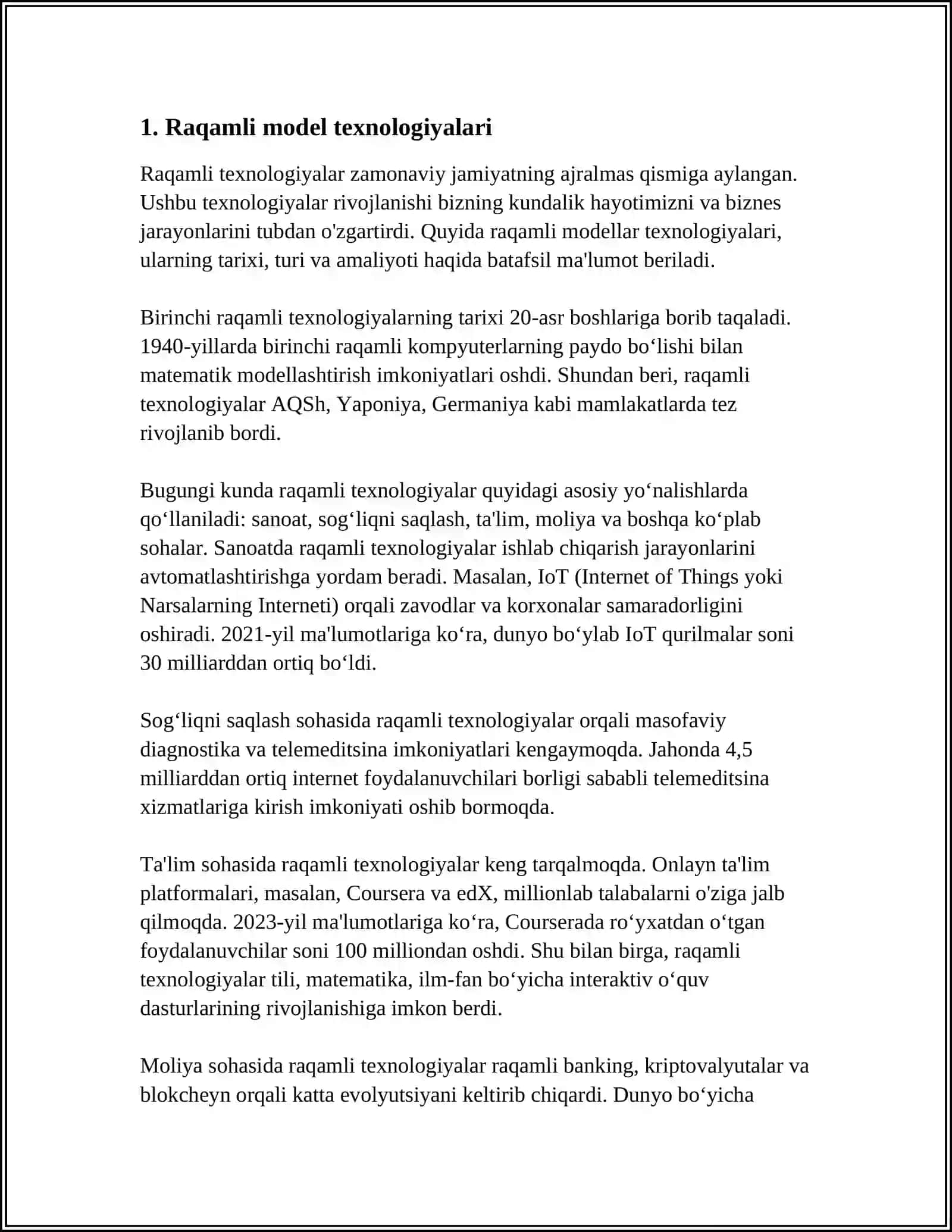 MINTAQANING RAQAMLI MODELINING XUSUSIYATLARI 3