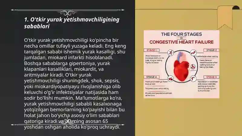 O'tkir yurak yetishmovchiligida tez tibbiy yordam 3