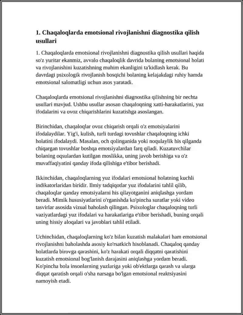 CHAQALOKLIK VA GOʻDAKLIK DAVRINING PSIXOLOGIK XUSUSIYATLARINI DIAGNOSTIKA QILISH 3