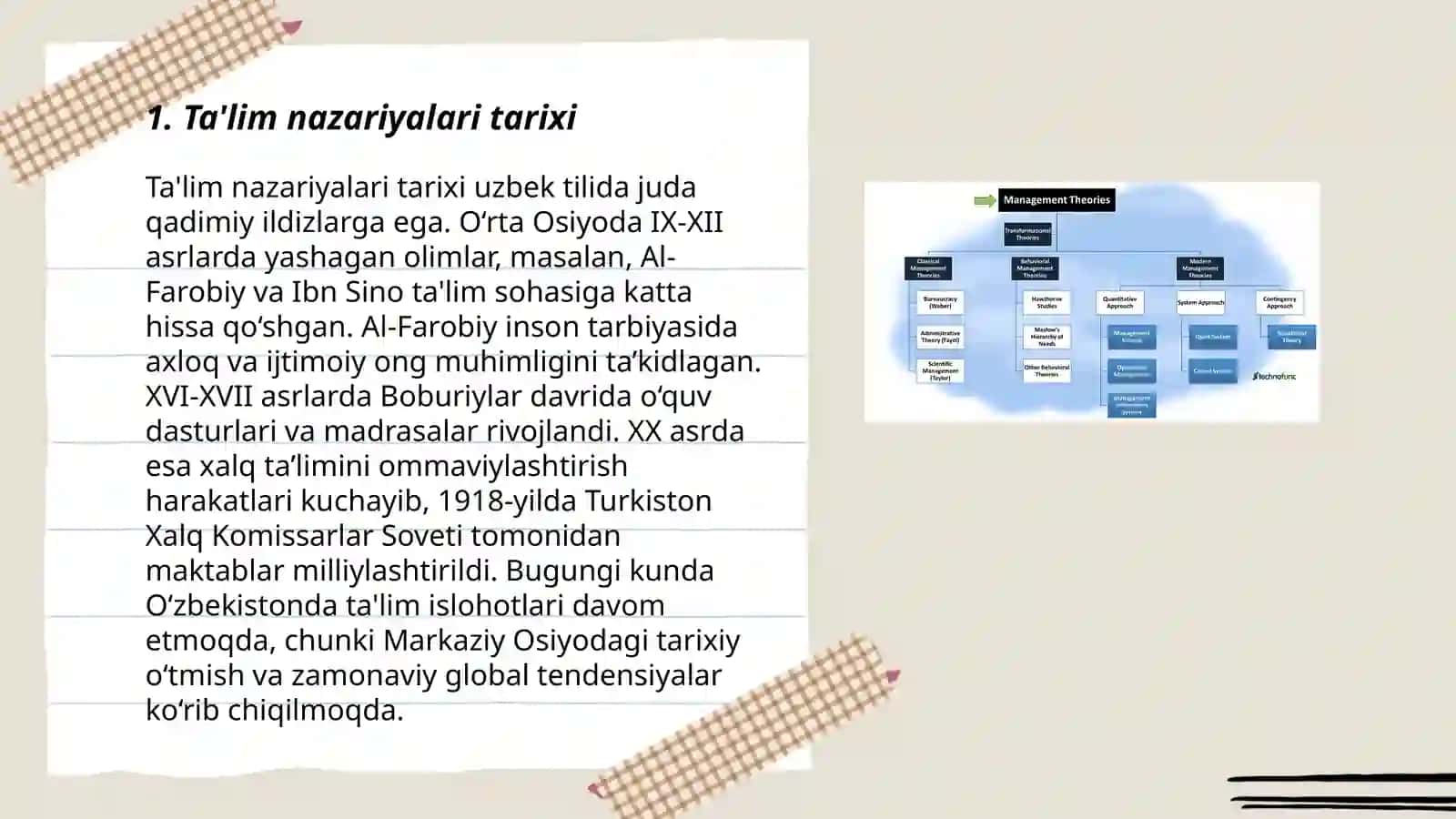 Ta‘lim nazariya(kontseptsiya)lari mazmuni 3