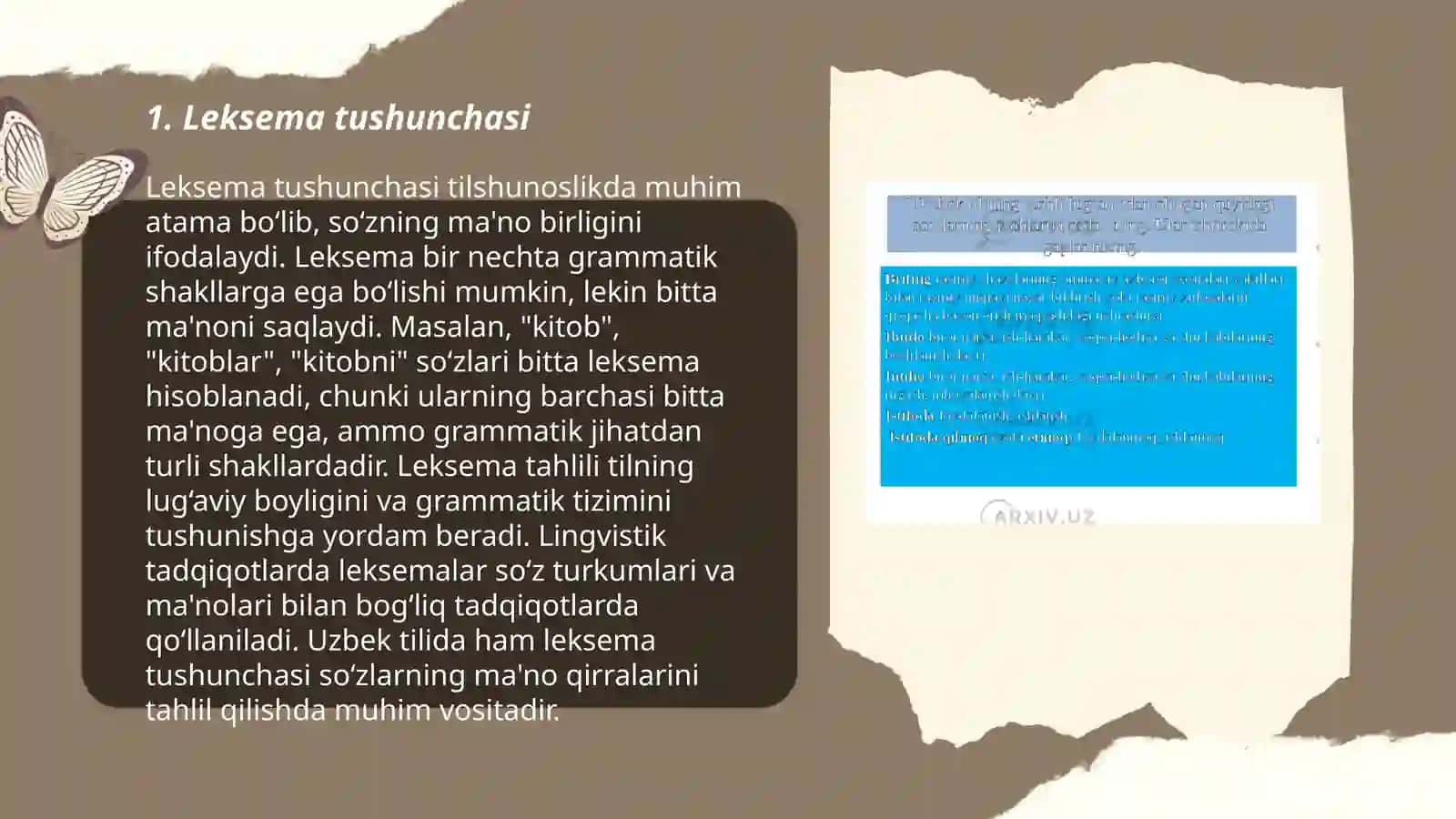 LEKSEMA VA UNING TIL QURILISHIDAGI MAQOMI 3