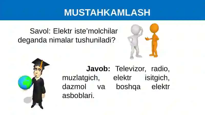 MAVZU: ISTE’MOLCHILARNI KETMA-KET ULASH 3