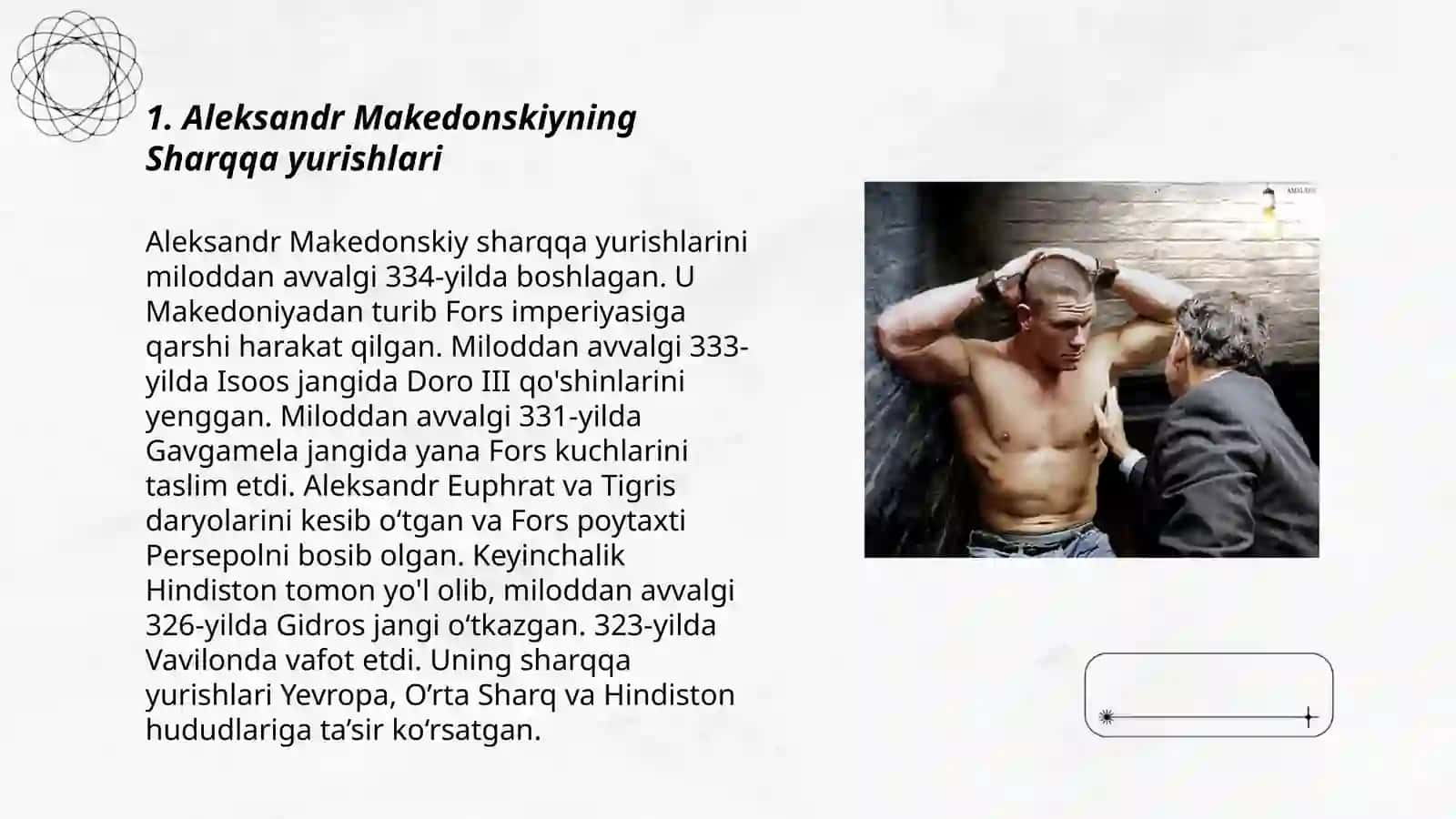 Aleksandr Makedonskiy imperiyasi va Ellinizmni Sharqqa yoyilishi 3