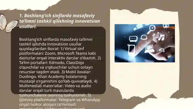Boshlangʻich sinflarda masofaviy taʼlimda innovatsiyaning roʻli 3