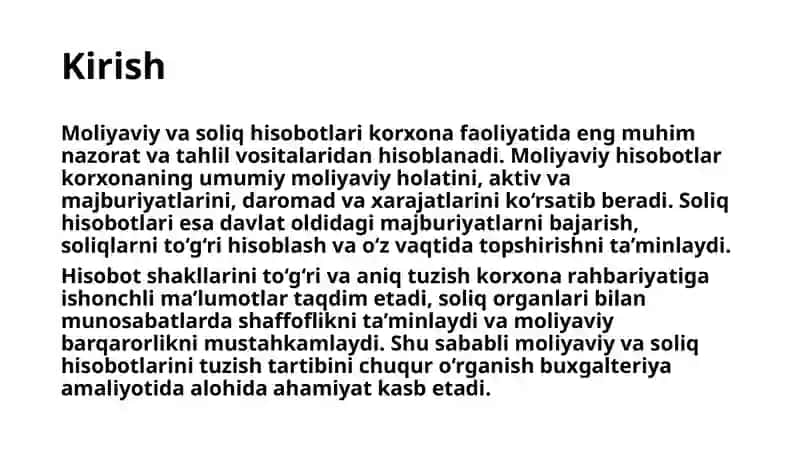 Moliyaviy va soliq hisoboti shakllarini tuzish tartibi 3