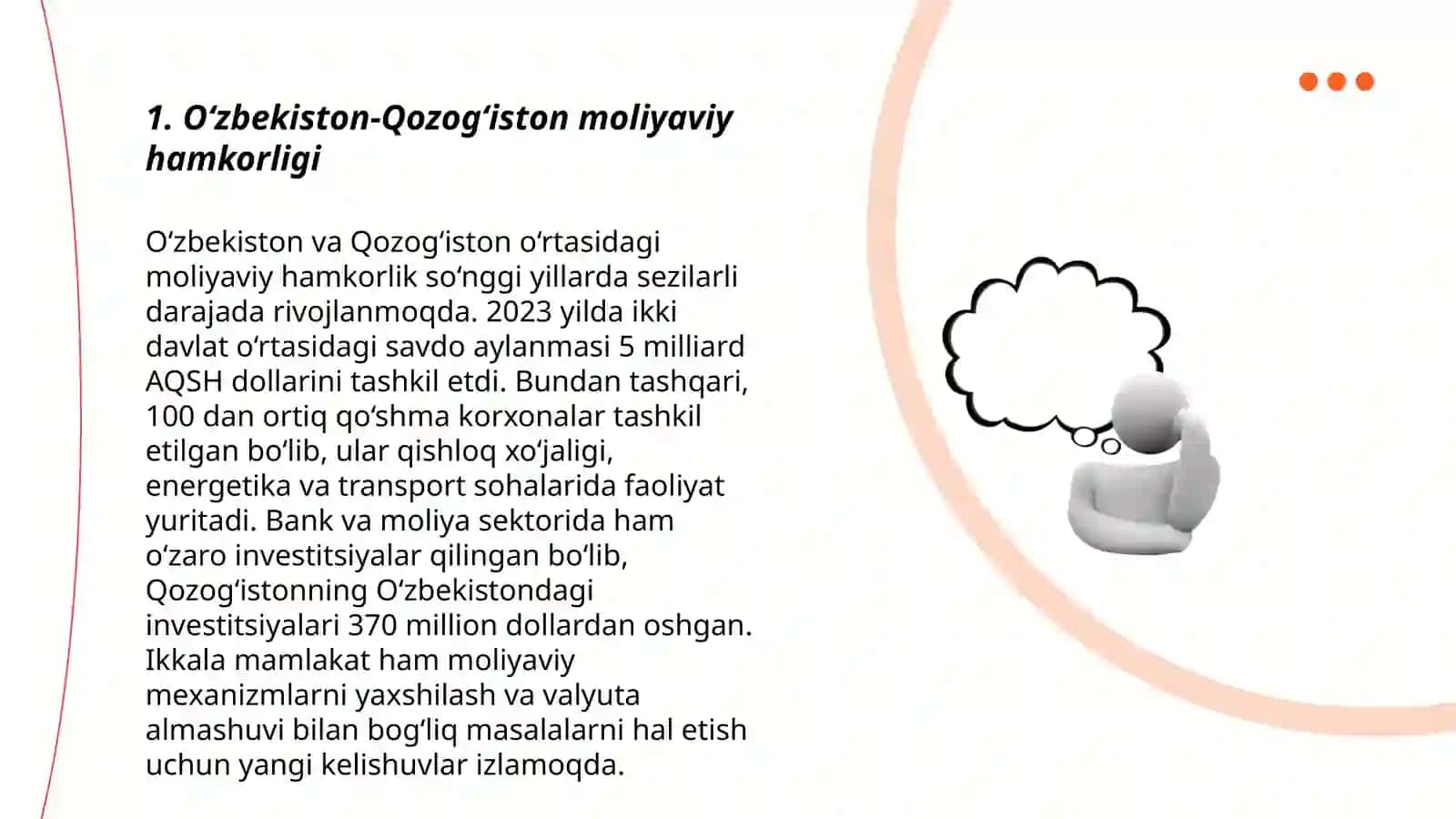 O‘zbekiston-Qozog‘iston moliyaviy hamkorligi 3