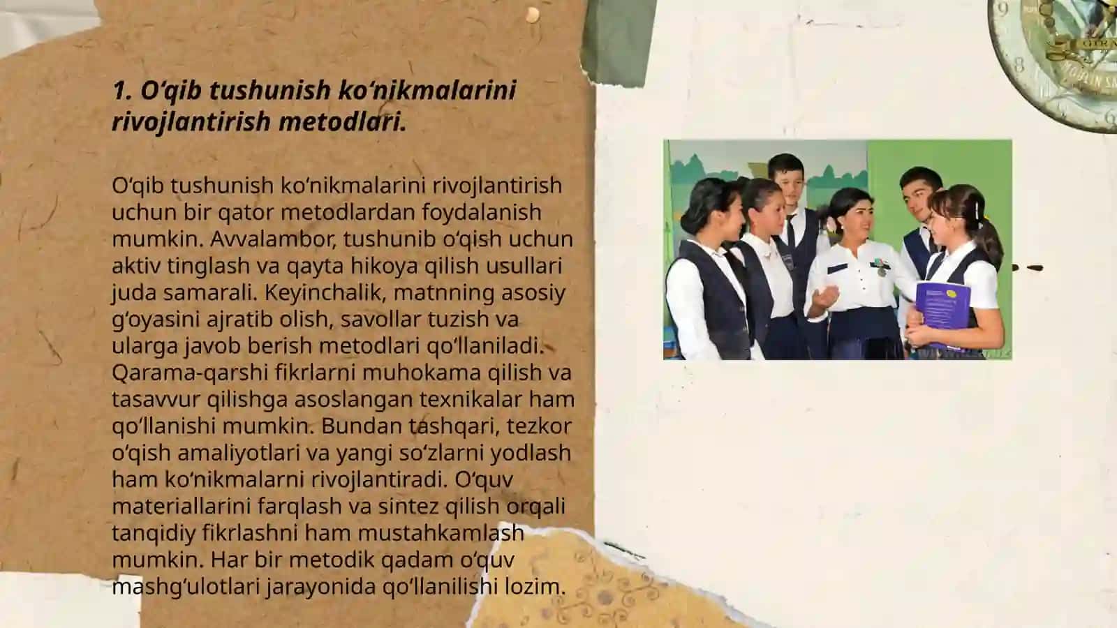 O‘qib tushunish ko‘nikmalarini rivojlantirish metodlari 3