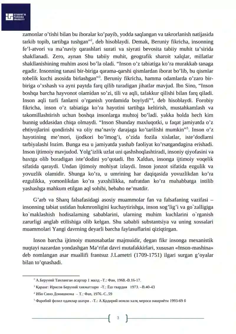 INSON FALSAFASI (FALSAFIY ANTROPOLOGIYA) 3