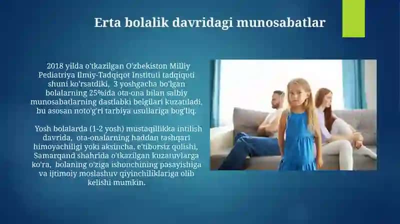 Oilada ota ona va bola munosabatlarini shakllanishi va muammolari 3