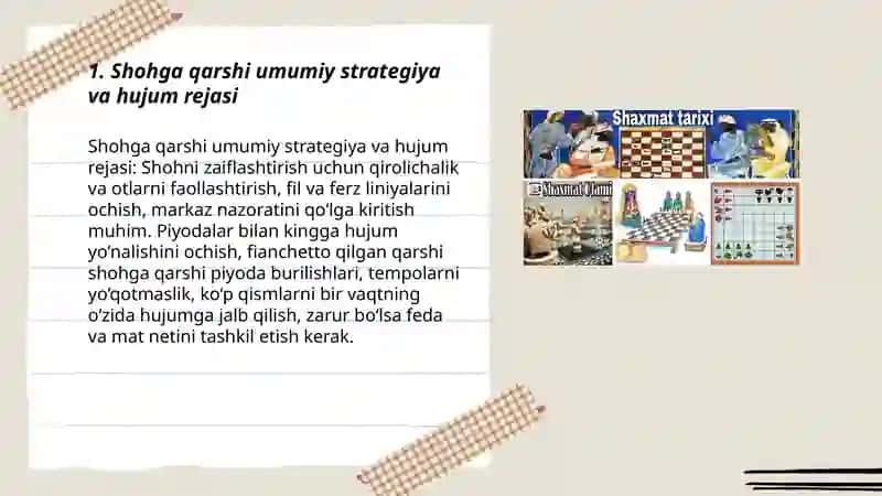 Shohga hujum tashkil qilish usullari(shahmat) 3