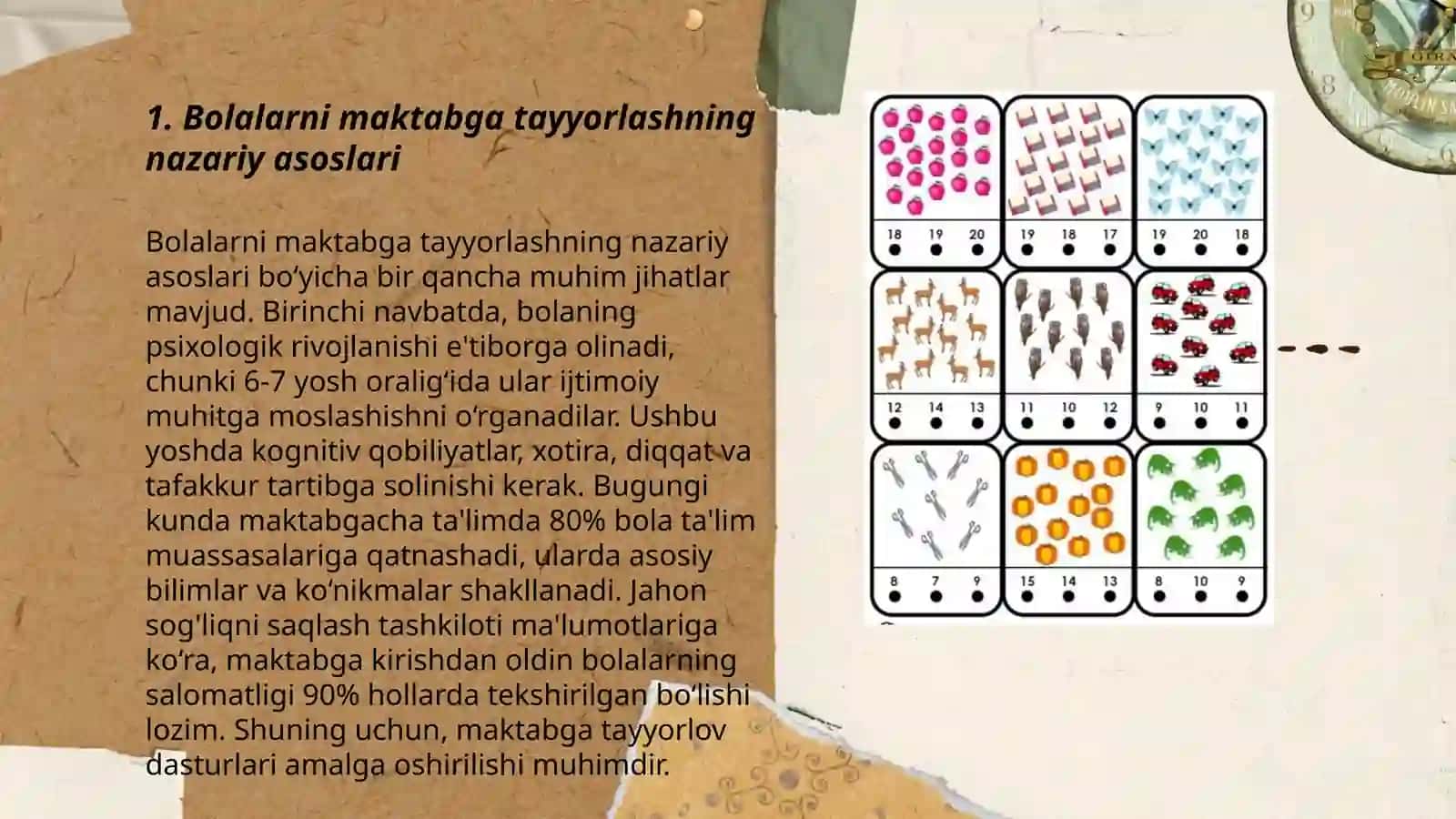 Bolalarni maktabga tayyorlash metodikasi va fanining maqsad va vazifalari 3
