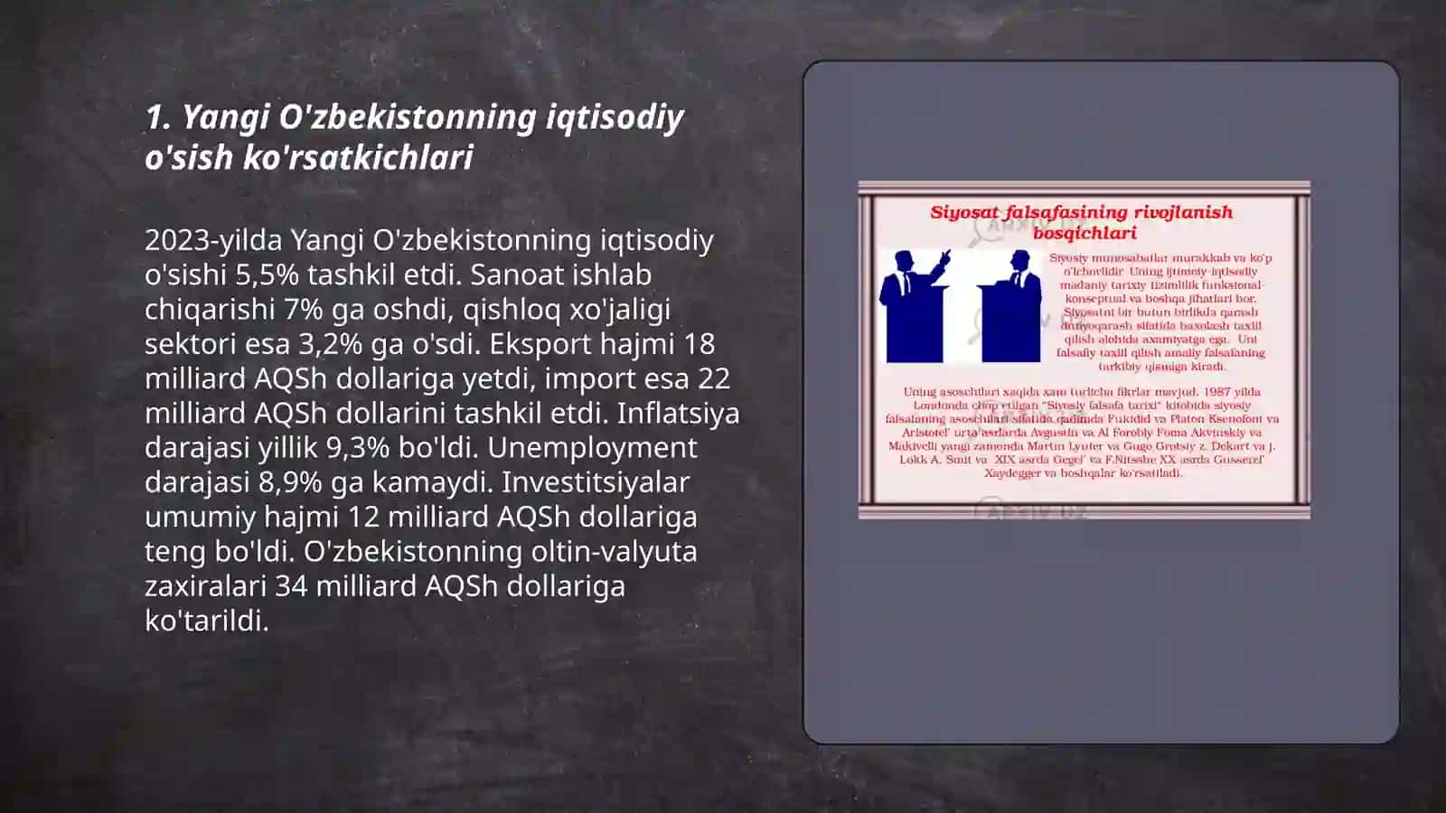 Yangi O'zbekiston ijtimoiy-siyosiy, iqtisodiy va madaniy hayotida ro'y berayotgan o'zgarishlarning xalqaro reyting va indekslarda aks etishi 3