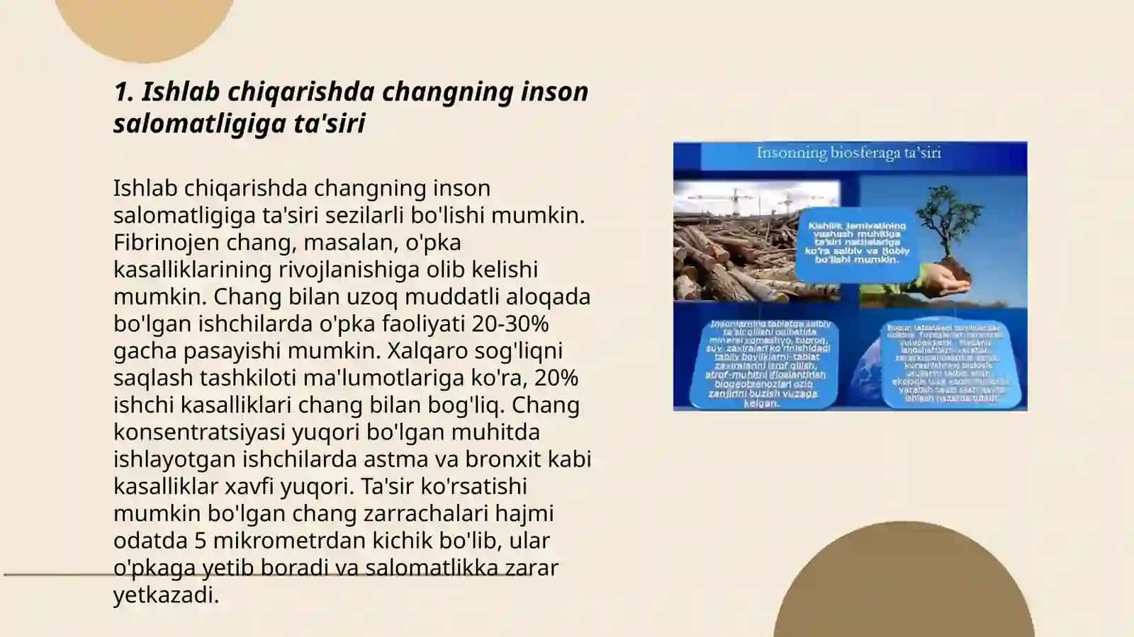 Ishlab chiqarish changlari va zararli moddalarni inson organizimiga salbig ta'siri 3