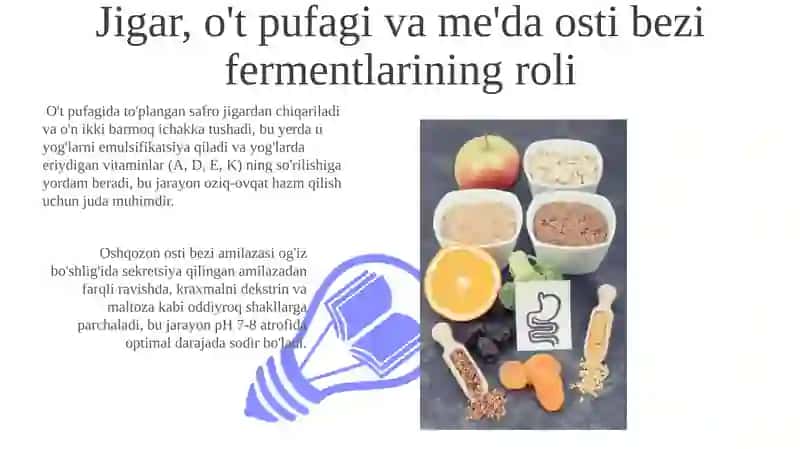 Ozuqalarning kimyoviy hazm bõlishi 3