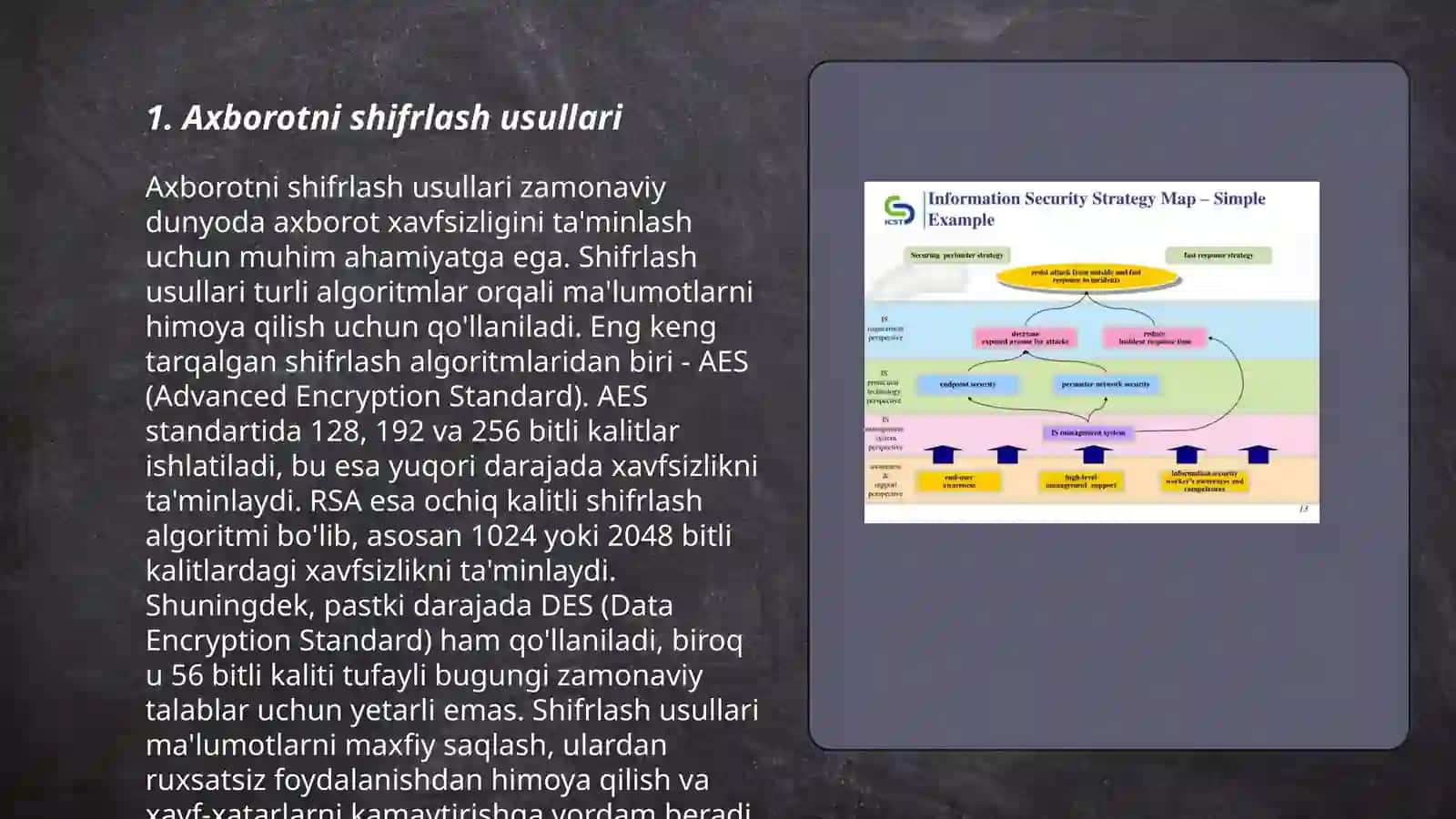 Axborot xavfsizligi va himoyalash usullari 3