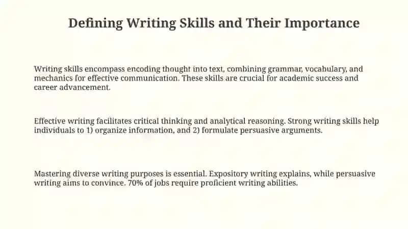 The Development of Writing Skills 3