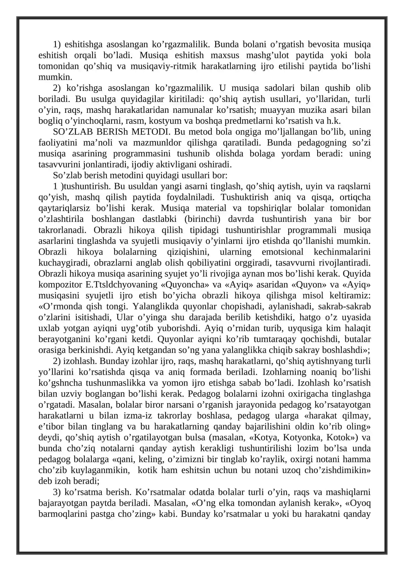 Maktabgacha yoshdagi bolalarga musiqaviy ta’lim-tarbiya berish metodlari va usullari 3