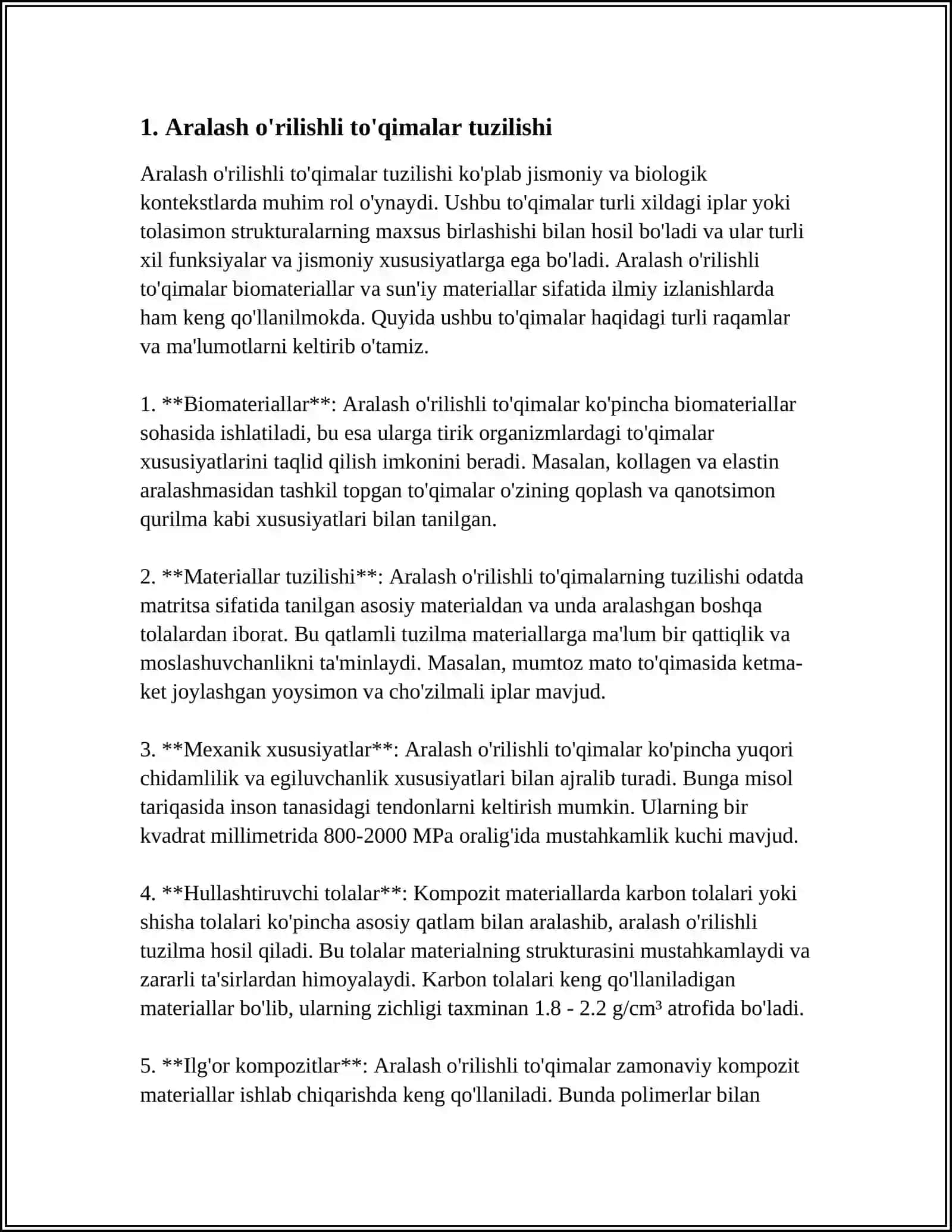 ARALASH O'RILISHLI TO'QIMALARNI TUZILISHINI TAHLIL QILISH 3