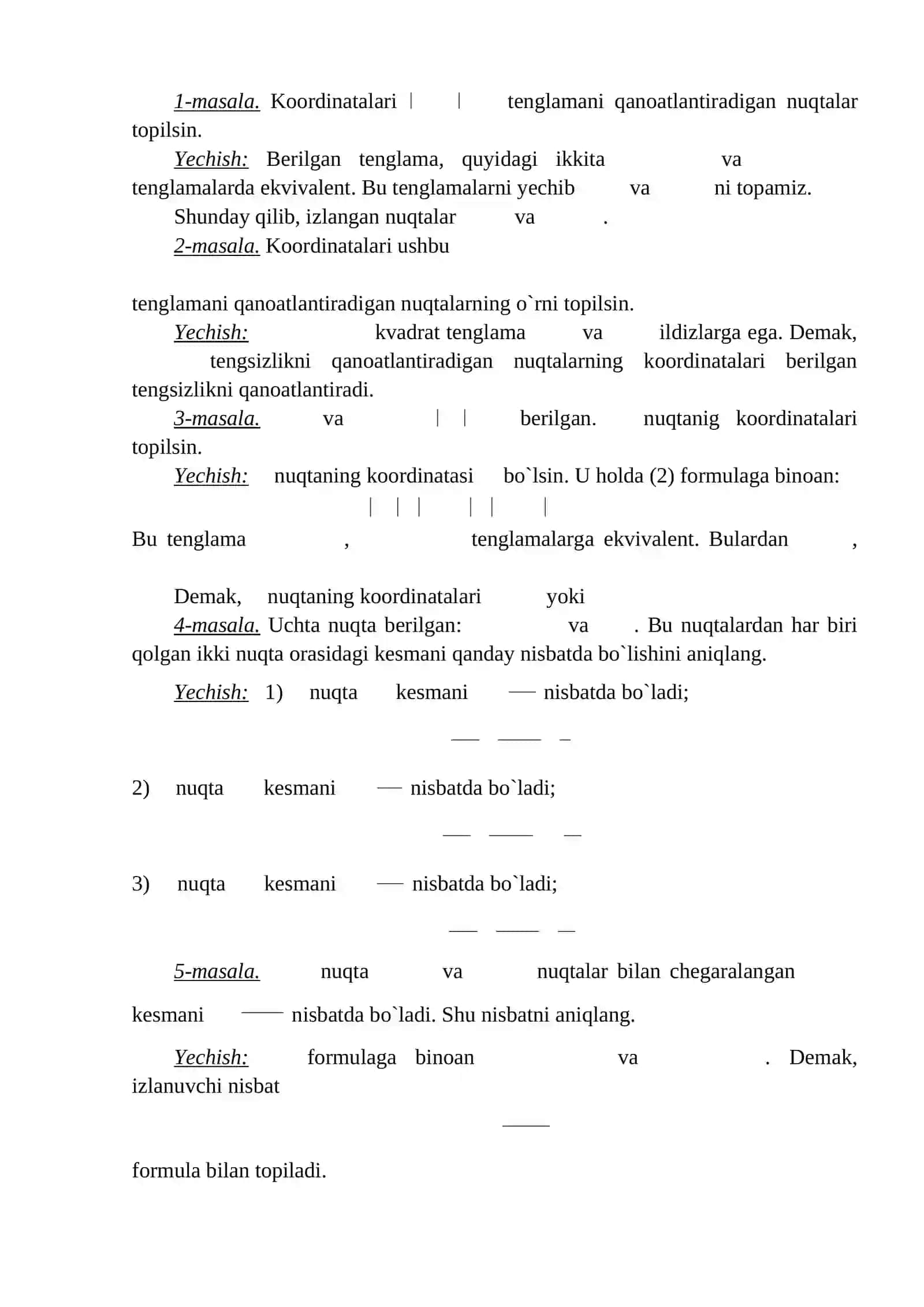Kordinata burchagi 3