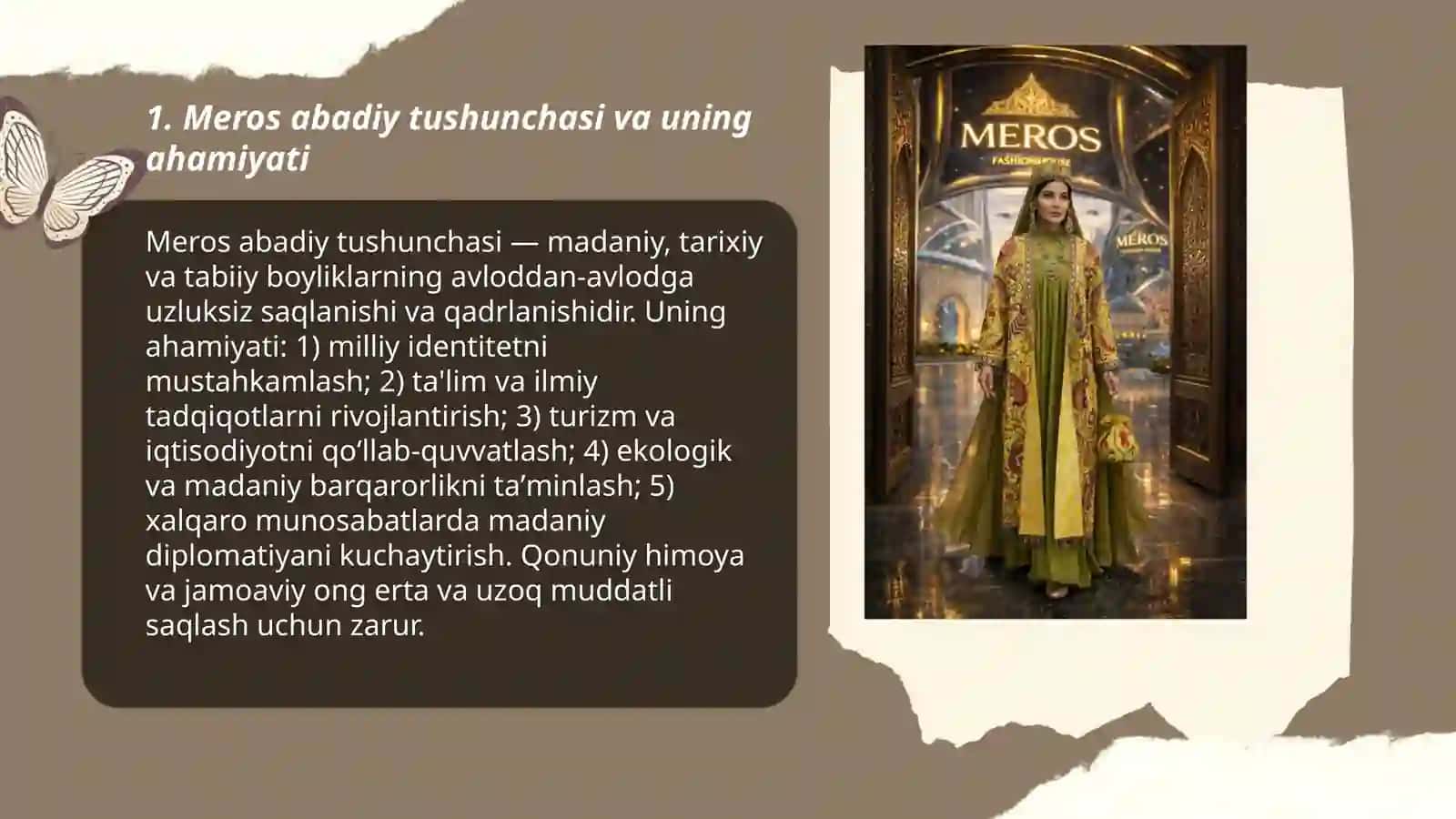 Meros abadiy 3 guruh taqdimoti 3