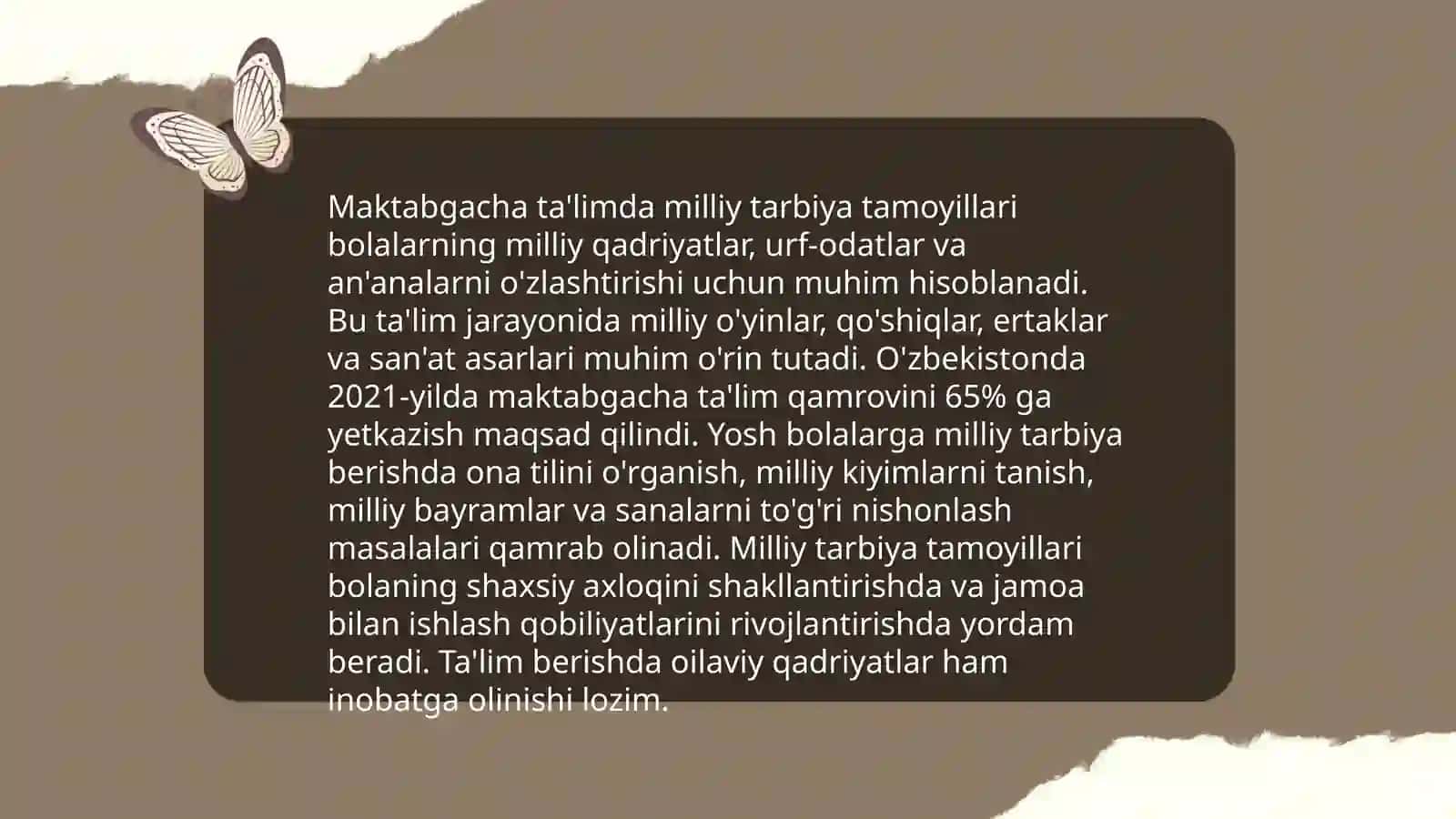 Maktabgacha taʼlimda milliy tarbiya asoslari fanining ahamiyati 3