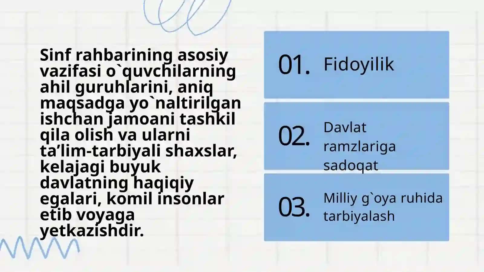 Maktabdagi tarbiyaviy ishlar tizimida sinf rahbarining faoliyatini tashkil etish texnologiyasi 3