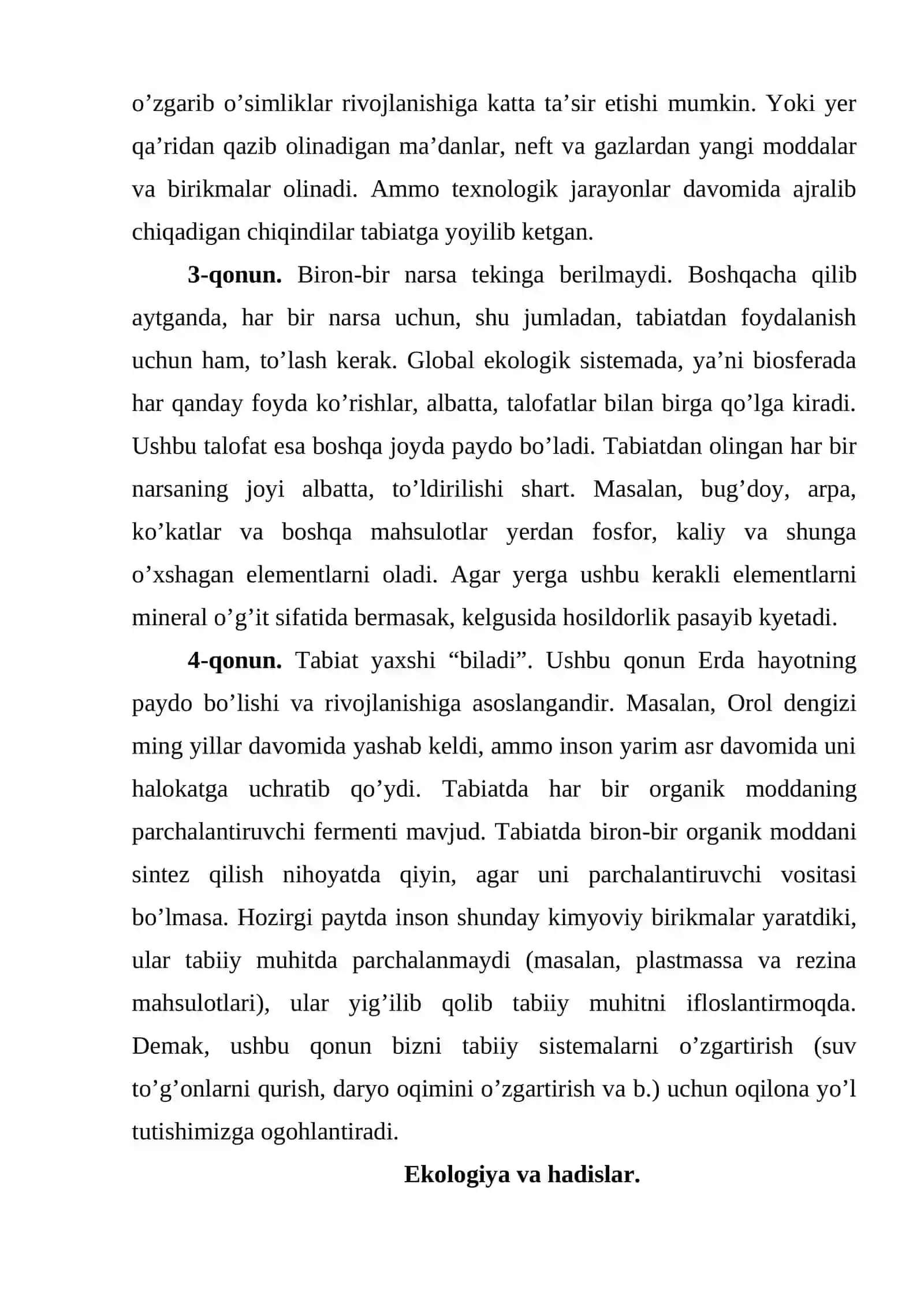 Atrof-muhit muxofazasida inson va tabiat o'rtasidagi munosabatlar 3