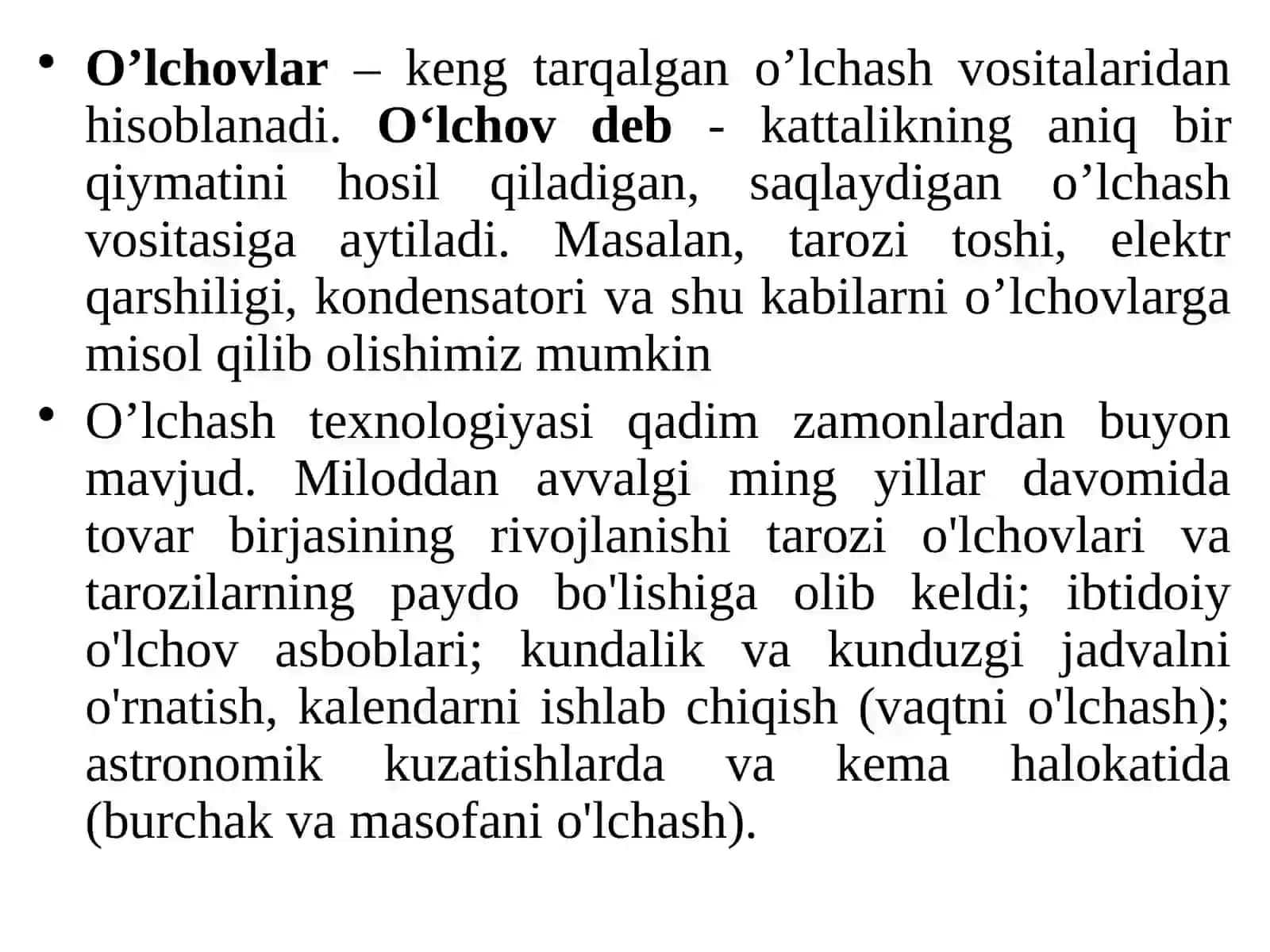 Metrologiya va standartlashtirish fanining rivojlanishi, maqsadi va vazifalari 3