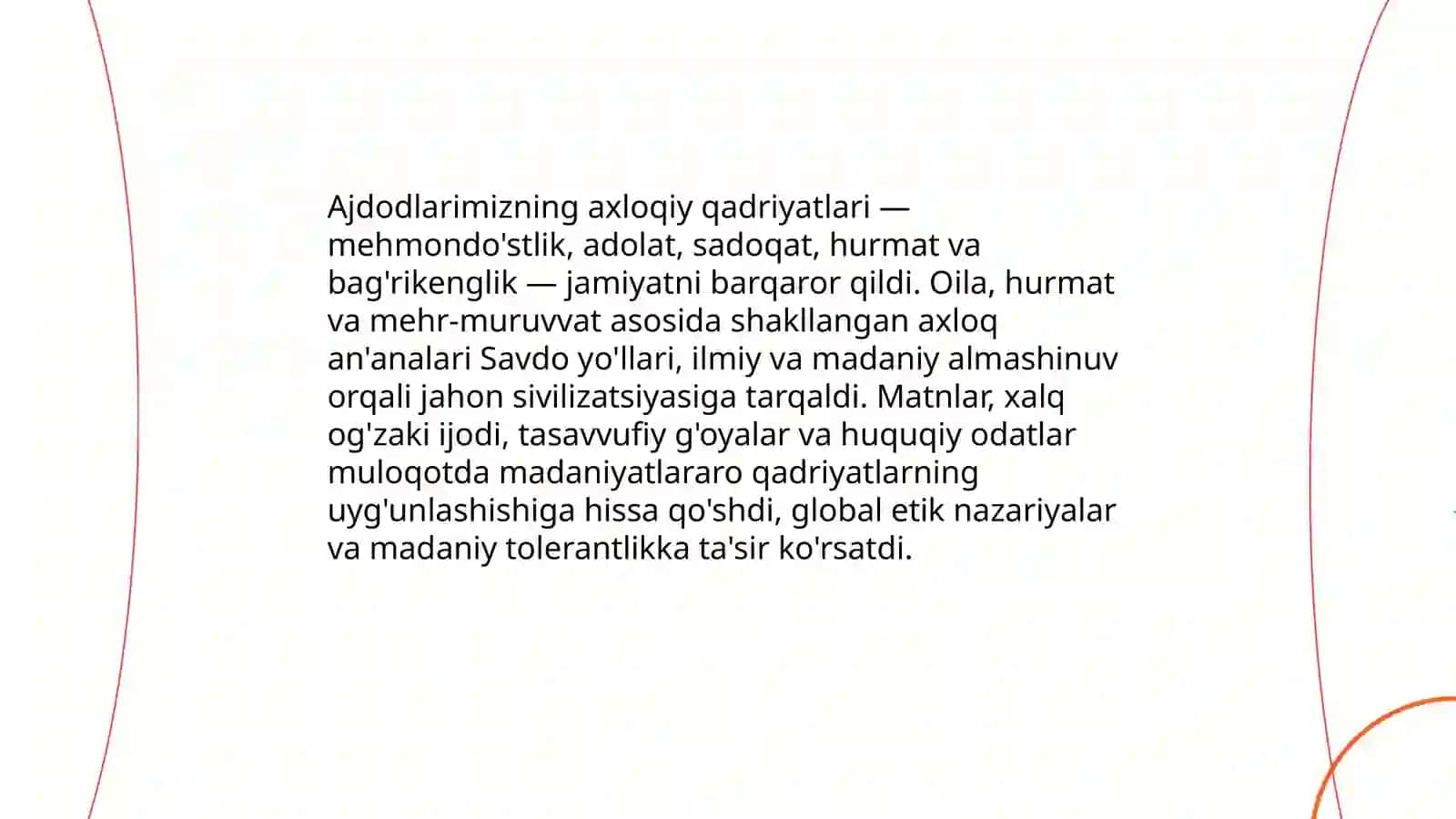 Ajdodlarimizning maʼnaviy qadryatlari-jahon svilizatsiyasi asoslaridan biri 3