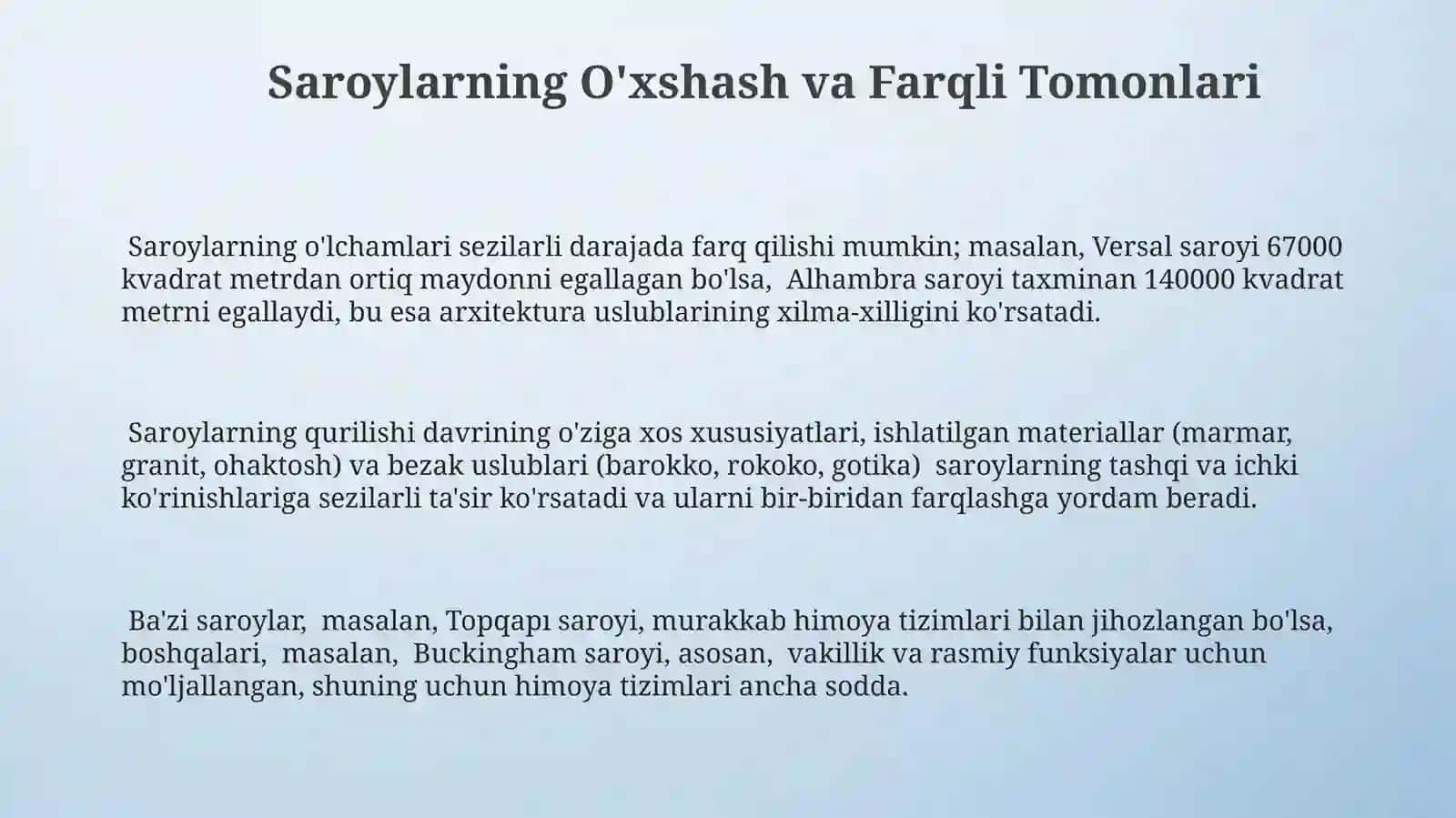 Kasrlarni taqqoslash 3