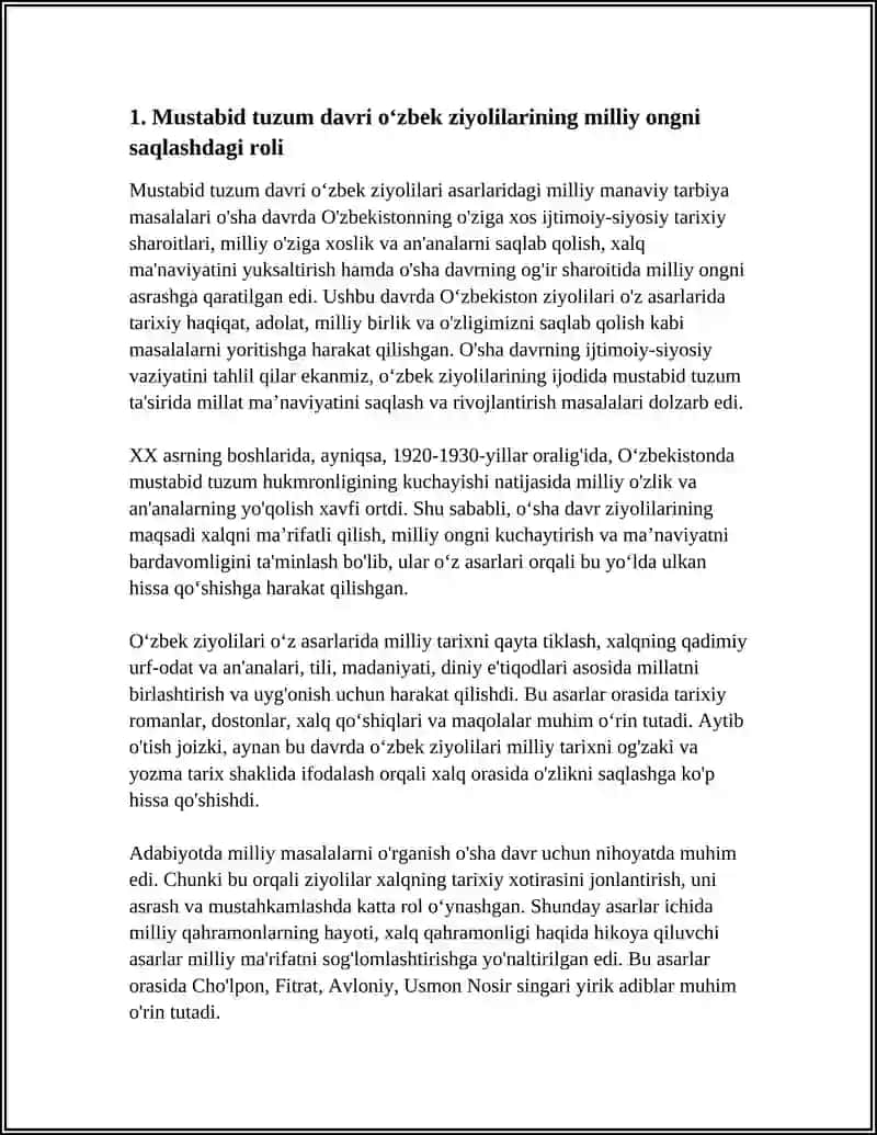 MUSTABID TUZUM DAVRI OʻZBEK ZIYOLILARI ASARLARIDA MILLIY MANAVIY TARBIYA MASALALARI 3