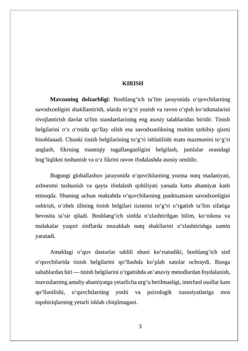 Boshlang‘ich sinflarda tinish belgilarini o‘rgatish metodikasi 3