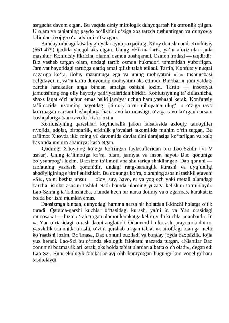 Falsafiy tafakkur taraqqiyoti bosqichlari: Sharq falsafasi 3