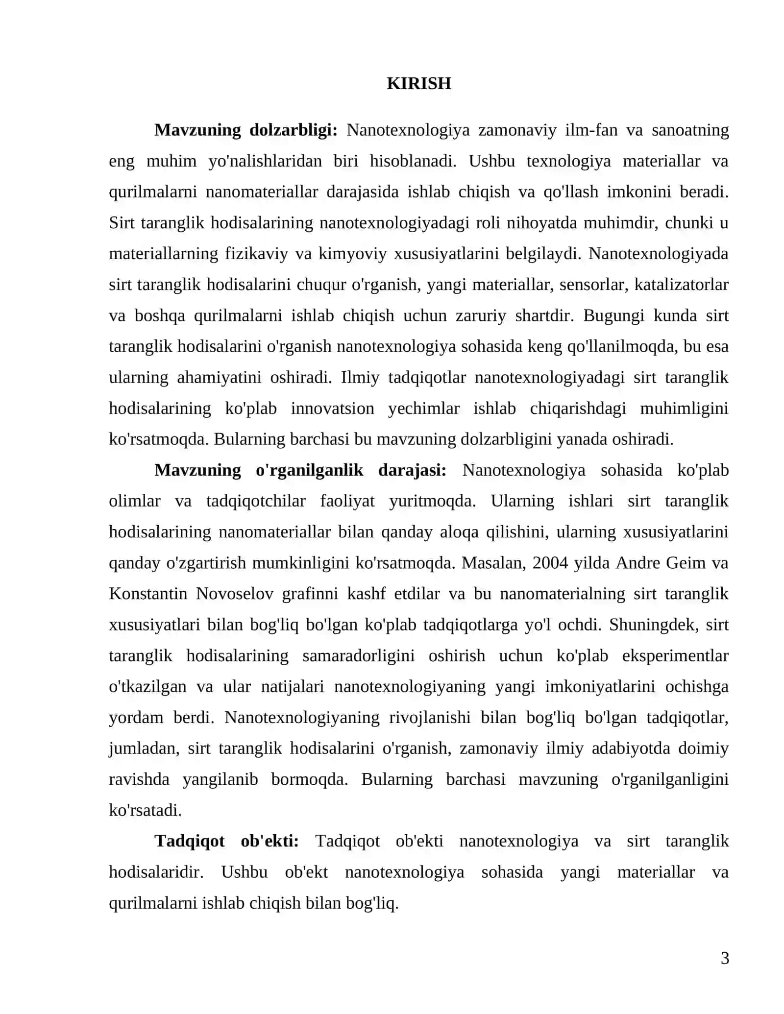 Nanotexnologiyada sirt taranglik hodisalarining qoʻllanilishi 3